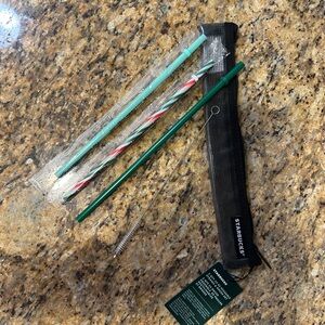 Starbucks Reusable Straw Set with Cleaning Brush